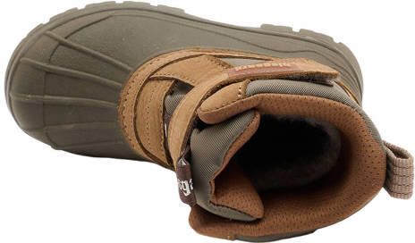 Bisgaard leren snowboots met profielzool kaki cognac Groen Jongens Leer - Foto 3