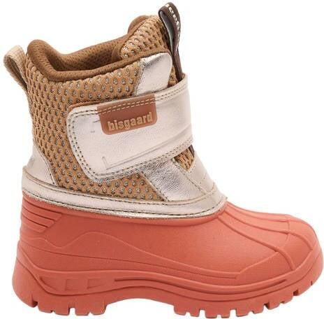 Bisgaard leren snowboots met profielzool oranje zilver Jongens Leer