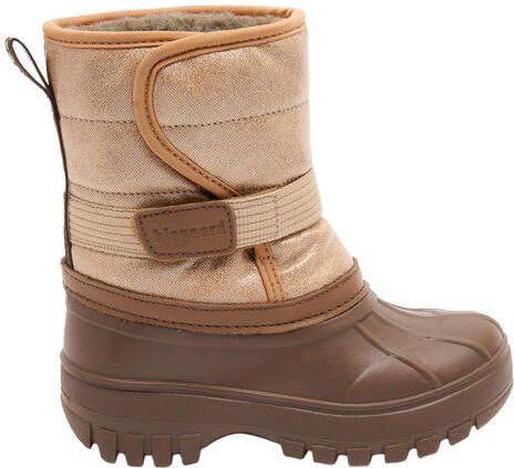 Bisgaard snowboots met profielzool bruin goud Textiel