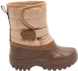 Bisgaard snowboots met profielzool bruin goud Textiel