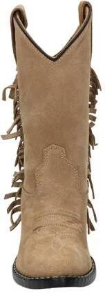 Bootstock suède cowboylaarzen met franjes beige Meisjes Suede Effen 36 - Foto 3