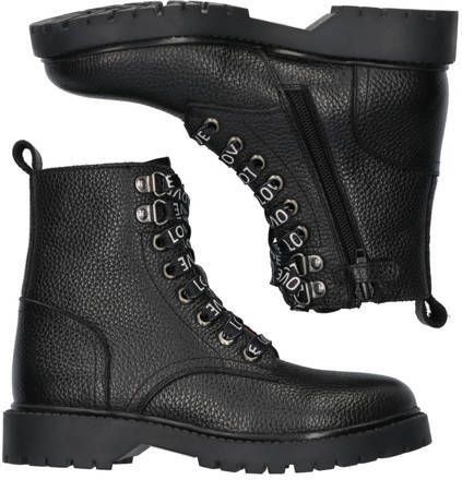 Braqeez Bowie Boston leren veterboots zwart Meisjes Leer 32 - Foto 2