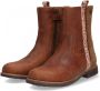 Braqeez Naomi Nova leren enkellaarzen cognac Bruin Meisjes Leer Panterprint 26 - Thumbnail 3
