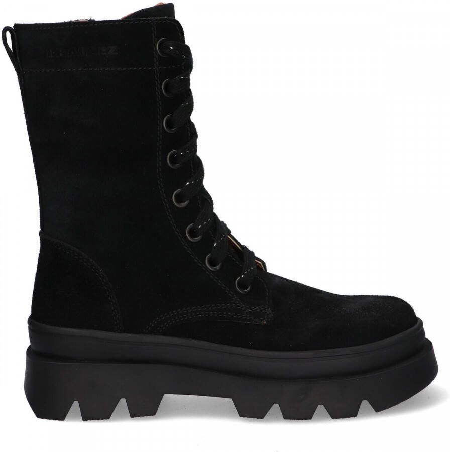 Braqeez 422723-589 Meisjes Veterboots Zwart Suède Veters - Foto 3