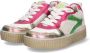 Braqeez leren sneakers roze groen Meisjes Leer Meerkleurig 28 - Thumbnail 3