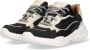 Braqeez River Run chunky leren sneakers zwart Meisjes Leer Meerkleurig 37 - Thumbnail 3
