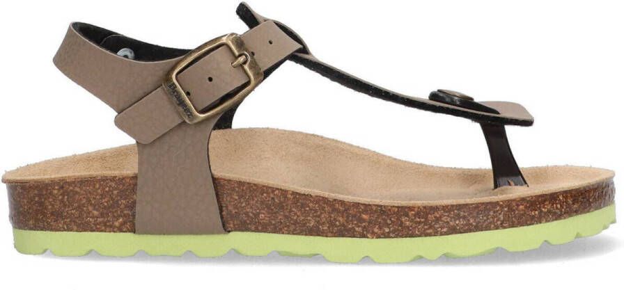 Braqeez Sammy Spain sandalen taupe Bruin Jongens Imitatieleer Effen 30