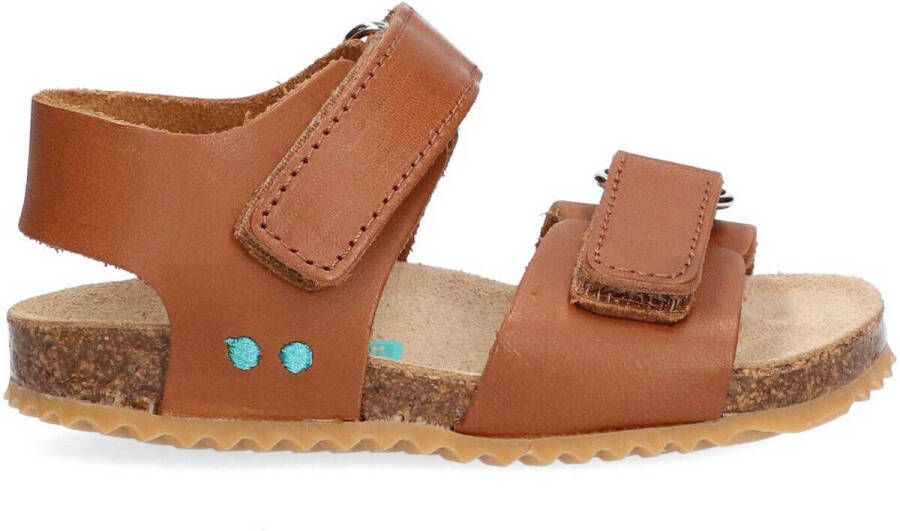BunniesJR Bas Beach sandalen cognac Bruin Jongens Imitatieleer Effen 21 - Foto 2