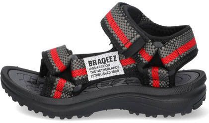 Braqeez Sky Sport sandalen grijs Jongens Textiel Meerkleurig 25 - Foto 3