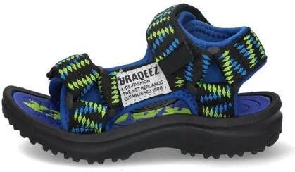 Braqeez Sky Sport sandalen kobaltblauw Jongens Textiel Meerkleurig 29
