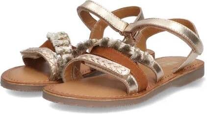 Braqeez Sophie Sun leren sandalen champagne Wit Meisjes Leer Meerkleurig 32