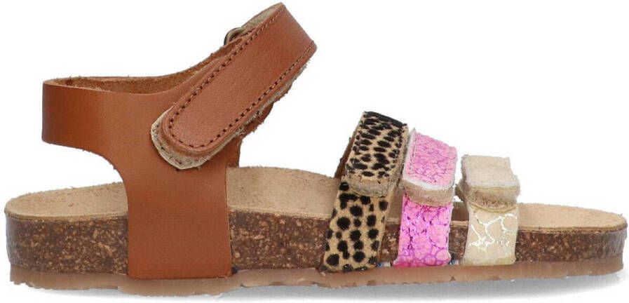 Break True sandalen cognac roze Bruin Meisjes Imitatieleer Meerkleurig 24