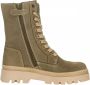 Bullboxer | Meisjes veterboot | Groen suede - Thumbnail 3