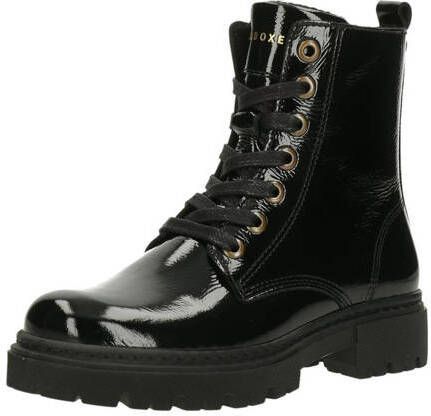 Bullboxer lakleren veterboots zwart Meisjes Leer Effen 30