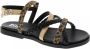Bullboxer sandalen met panterprint zwart multi Meisjes Imitatieleer Panterprint 38 - Thumbnail 3