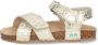 BunniesJR Bibi Beach sandalen met panterprint champagne Wit Meisjes Imitatieleer 29 - Thumbnail 3