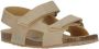 BunniesJR 224419-769 Jongens Platte Sandalen Beige Imitatieleer Klittenband - Thumbnail 2