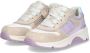 BunniesJR Fenna Force chunky leren sneakers beige lila Paars Meisjes Leer 27 - Thumbnail 2