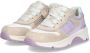 BunniesJR Fenna Force chunky leren sneakers beige lila Paars Meisjes Leer 30 - Thumbnail 2