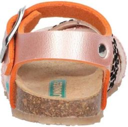 BunniesJR Becky Beach Meisjes Platte Sandalen Roze Print Imitatieleer Gesp