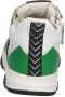 BunniesJR 224310-565 Jongens Lage Sneakers Groen Wit Zwart Grijs Leer Veters - Thumbnail 3