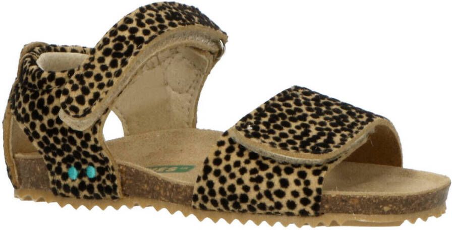 BunniesJR Bunnies JR 223426-513 Meisjes Platte Sandalen Cognac Dots Imitatieleer Klittenband - Foto 2