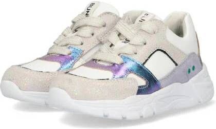 BunniesJR Sia Spring leren sneakers wit blauw paars Meisjes Leer Meerkleurig 25 - Foto 2