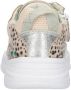 BunniesJR 224343-596 Meisjes Lage Sneakers Wit Beige Print Multicolor Imitatieleer Veters - Thumbnail 2