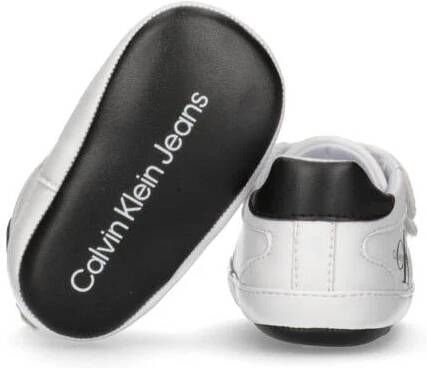 Calvin Klein baby sneakers wit Jongens Imitatieleer Logo 17