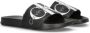 Calvin Klein badslippers zwart Rubber Logo 37 - Thumbnail 1