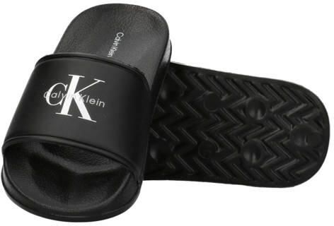 Calvin Klein badslippers zwart Rubber - Foto 3