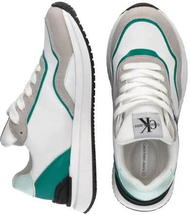 Calvin Klein sneakers wit groen Jongens Imitatieleer Meerkleurig 30 - Foto 1