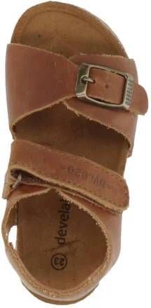Develab 48195 leren sandalen cognac Bruin Jongens Leer Effen 26