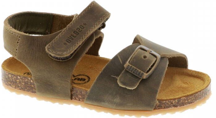 Develab 48195 leren sandalen kaki Groen Jongens Leer Effen 21 - Foto 6