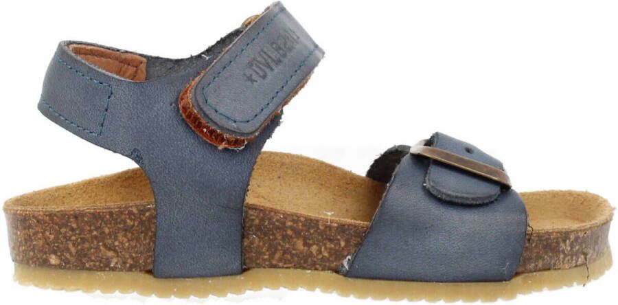 Develab leren sandalen blauw Jongens Leer Effen 20