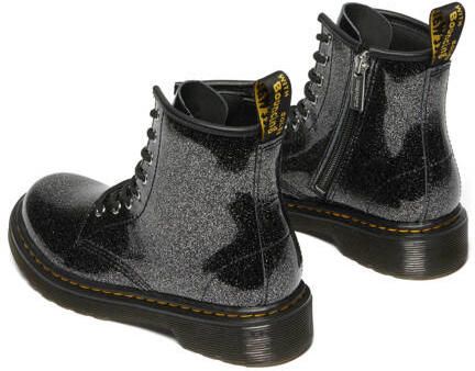Dr. Martens 1460 J leren veterboots zwart zilver glitter schoolkind Meisjes Leer - Foto 7