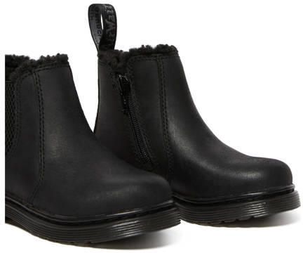 Dr. Martens Leonore Mono leren enkelboots zwart kleuter Leer - Foto 3