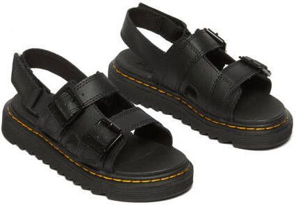 Dr. Martens Varel leren sandalen zwart Leer Effen 33 - Foto 4