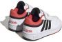 Adidas Sportswear Hoops 3.0 sneakers wit zwart rood Imitatieleer 23 1 2 - Thumbnail 7