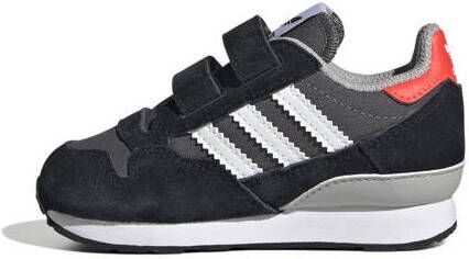 Adidas Originals ZX 500 sneaker grijs zwart wit Jongens Meisjes Leer 20 Sneakers