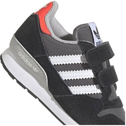 Adidas Originals ZX 500 sneaker grijs zwart wit Jongens Meisjes Leer 20 Sneakers