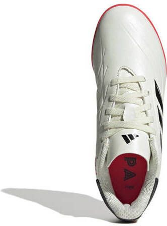 Adidas Performance Pure 2 Club FG Junior voetbalschoenen wit zwart rood Jongens Meisjes Imitatieleer 28