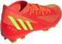 Adidas Perfor ce Predator Edge.3 FG Jr. voetbalschoenen oranje limegroen zwart - Thumbnail 7