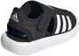 Adidas Sportswear Water Sandal waterschoenen zwart wit kids Rubber 26 - Thumbnail 6