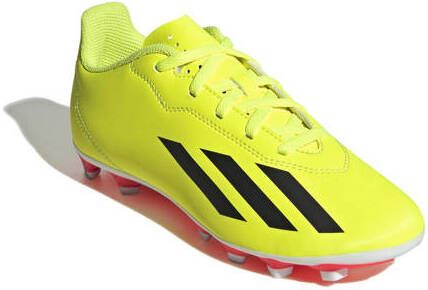 Adidas Performance X CrazyFast Club Fx Jr. voetbalschoenen geel zwart Jongens Meisjes Imitatieleer 28