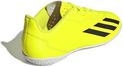 Adidas Performance X Crazyfast Club IN Junior voetbalschoenen geel zwart wit Jongens Meisjes Imitatieleer 28