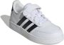 Adidas Sportswear Breaknet 2.0 sneakers wit zwart Imitatieleer 35 - Thumbnail 5