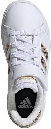 Adidas Sportswear Grand Court 2.0 EL sneakers wit camel bruin Jongens Meisjes Imitatieleer 28