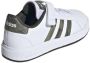 Adidas Sportswear Grand Court 2.0 EL sneakers wit olijfgroen donkergroen Imitatieleer 36 2 3 - Thumbnail 11