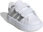 Adidas Sportswear Grand Court 2.0 sneakers wit matzilver Imitatieleer 20 - Thumbnail 3